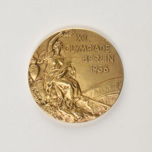 Lot #709 Berlin 1936 Summer Olympics Gold Winner's Medal - Image 2
