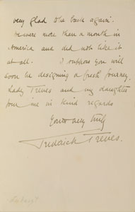 Lot #215 Frederick Treves - Image 2