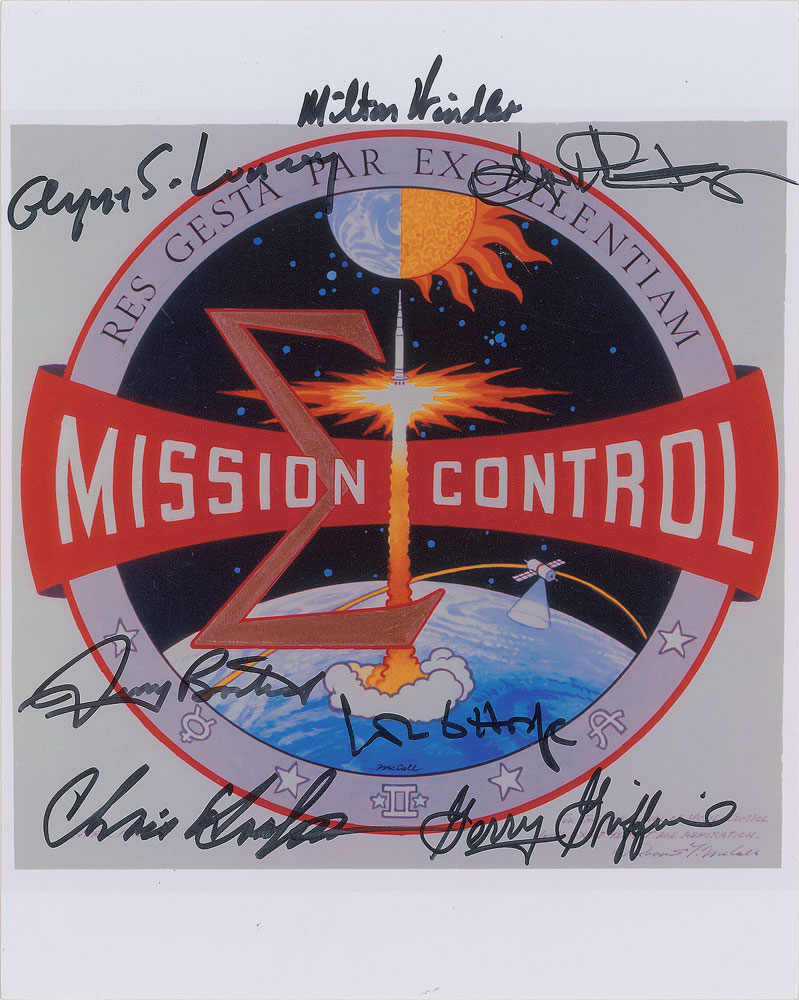 Lot #8179  Mission Control Signed Photograph