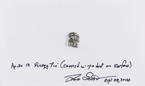 Lot #8332 Dave Scott's Apollo 15 Lunar Surface-Carried Silver Snoopy Pin - Image 1