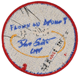 Lot #8206 Dave Scott's Apollo 9 Flown Signed Patch