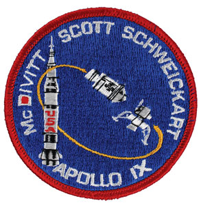 Lot #8206 Dave Scott's Apollo 9 Flown Signed Patch - Image 2