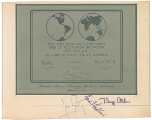 Lot #2082 Michael Collins’s Apollo 11 Signed