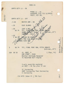 Lot #8308 James Lovell and Fred Haise Training-Used Signed Dictionary Page - Image 2