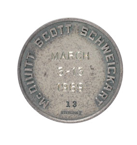 Lot #8207 Dave Scott’s Apollo 9 Flown Robbins Medal - Image 2