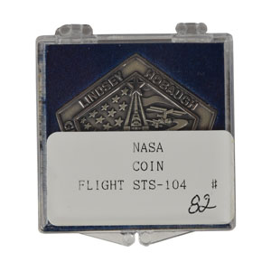 Lot #8455  STS-104 Robbins Medal - Image 3