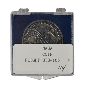 Lot #8456  STS-105 Robbins Medal - Image 3