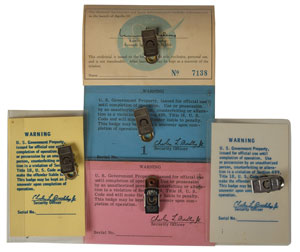 Lot #8285 Jack King's Apollo 12 Set of (5) Badges - Image 2