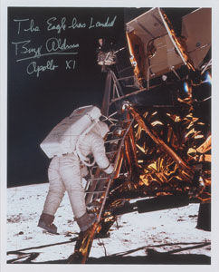 Lot #8245 Buzz Aldrin Signed Photograph