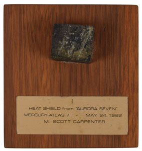 Lot #8073  MA-7: Scott Carpenter's Flown Mercury Heat Shield - Image 1