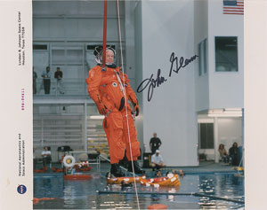 Lot #8063  MA-6: John Glenn Pair of Signed Photographs - Image 1