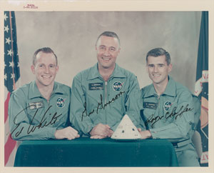 Lot #8184  Apollo 1 Signed Photograph