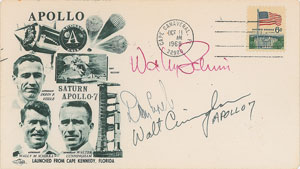 Lot #8191  Apollo 7 Signed Cover