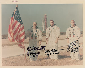 Lot #8203  Apollo 9 Signed Photograph - Image 1