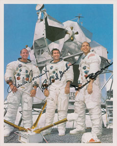 Lot #8278  Apollo 12 Signed Photograph - Image 1