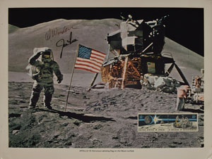Lot #8348  Apollo 15 Signed Photograph and Cover - Image 2