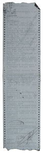 Lot #8441  Soyuz TM-2 and Mir TM-4 Flown Telegram Strip  - Image 1