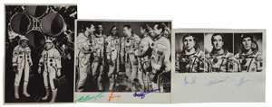 Lot #8445  Soyuz and Mir Crew Set of (3) Signed Photographs - Image 1