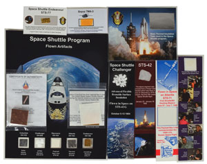 Lot #8472  Space Shuttle Collection of Artifact Swatches - Image 1
