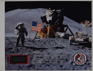Lot #8353  Apollo 15 Flown Recording Tape Segment