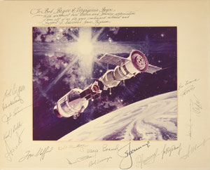 Lot #8424  Apollo-Soyuz Oversized Photograph