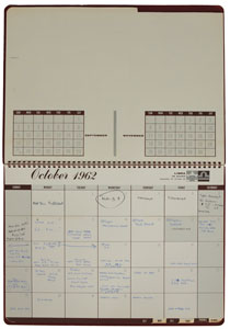 Lot #8075  MA-8: Wally Schirra's 1962 Calendar - Image 2