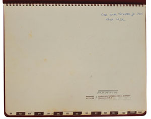 Lot #8075  MA-8: Wally Schirra's 1962 Calendar - Image 4
