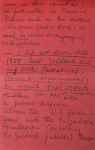 Lot #8014 Wernher von Braun Handwritten Notes - Image 7