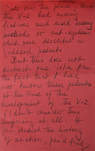 Lot #8014 Wernher von Braun Handwritten Notes - Image 9