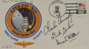 Lot #8276  Apollo 12 Flown Signed Cover