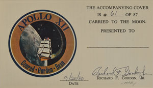 Lot #8276  Apollo 12 Flown Signed Cover - Image 3