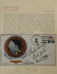 Lot #8276  Apollo 12 Flown Signed Cover - Image 5