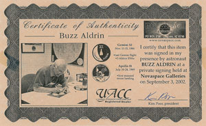 Lot #8250 Buzz Aldrin Signed Photograph - Image 3