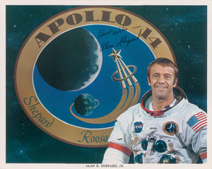 Lot #8327 Alan Shepard Signed Photograph