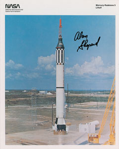 Lot #8054  MR-3: Alan Shepard Signed Photograph
