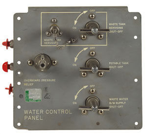 Lot #8115  Apollo CM Block I Water Control Panel