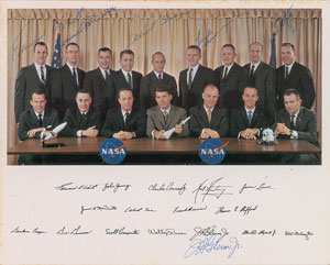 Lot #8085  Astronaut Groups One and Two Signed Photograph - Image 1