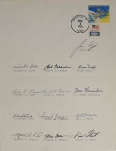 Lot #8491  Astronaut Group 11 Signed Sheet - Image 1