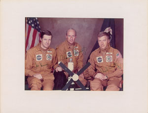 Lot #8415  Skylab 2: Paul Weitz's Crew-Signed Oversized Photograph - Image 1