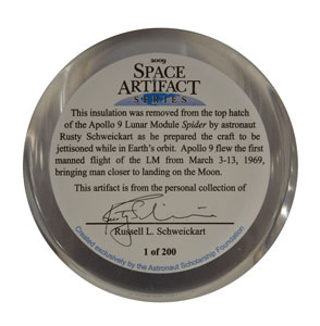 Lot #8210  Apollo 9 Flown Kapton Foil Fragment - Image 2