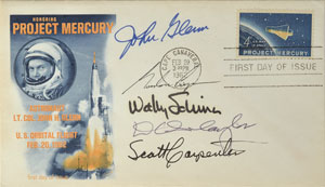 Lot #8045  Mercury 7 Pair of Signed Covers