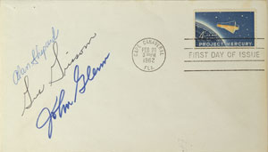 Lot #8045  Mercury 7 Pair of Signed Covers - Image 2