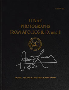 Lot #8200 James Lovell Signed Lunar Photo Book - Image 1