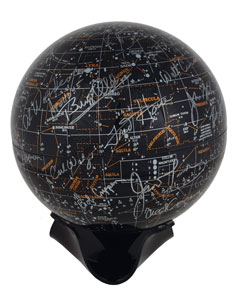Lot #8172  Astronaut Multi-Signed Celestial Globe - Image 2
