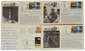 Lot #8294  Apollo 13 Set of (4) Covers with Flown Ink  - Image 1