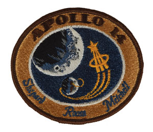 Lot #8321 Edgar Mitchell Signed Apollo 14 Patch - Image 2