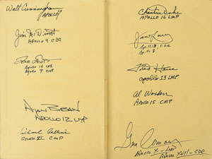 Lot #8154  Apollo Astronauts Signed Book