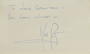 Lot #8235 Neil Armstrong Signature - Image 1