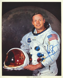 Lot #8230 Neil Armstrong Signed Photograph