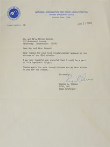 Lot #8102  Gemini 9: Gene Cernan Typed Letter Signed - Image 1